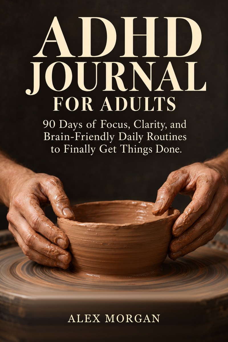 Official ADHD Journal for Adults cover by Alex Morgan